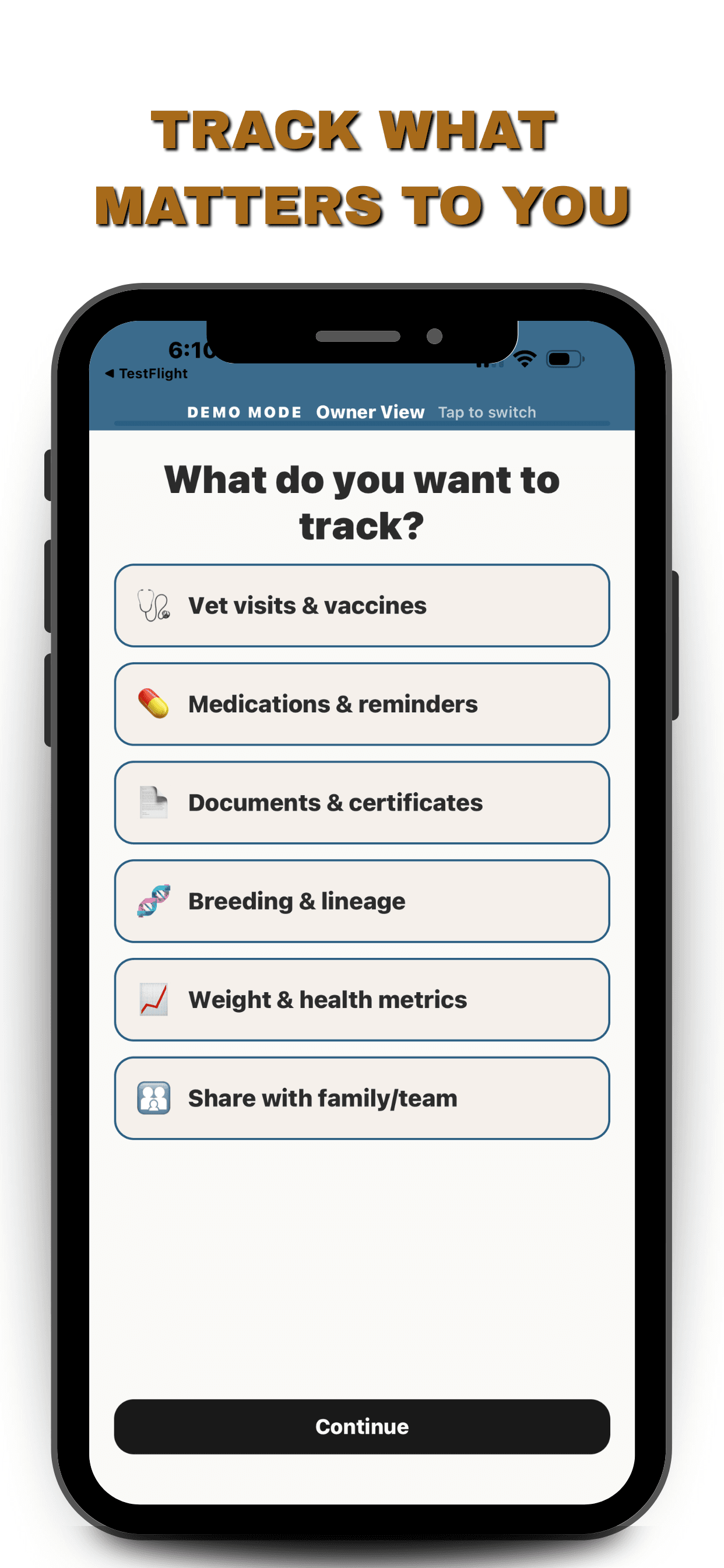 Track what matters to you — custom tracking