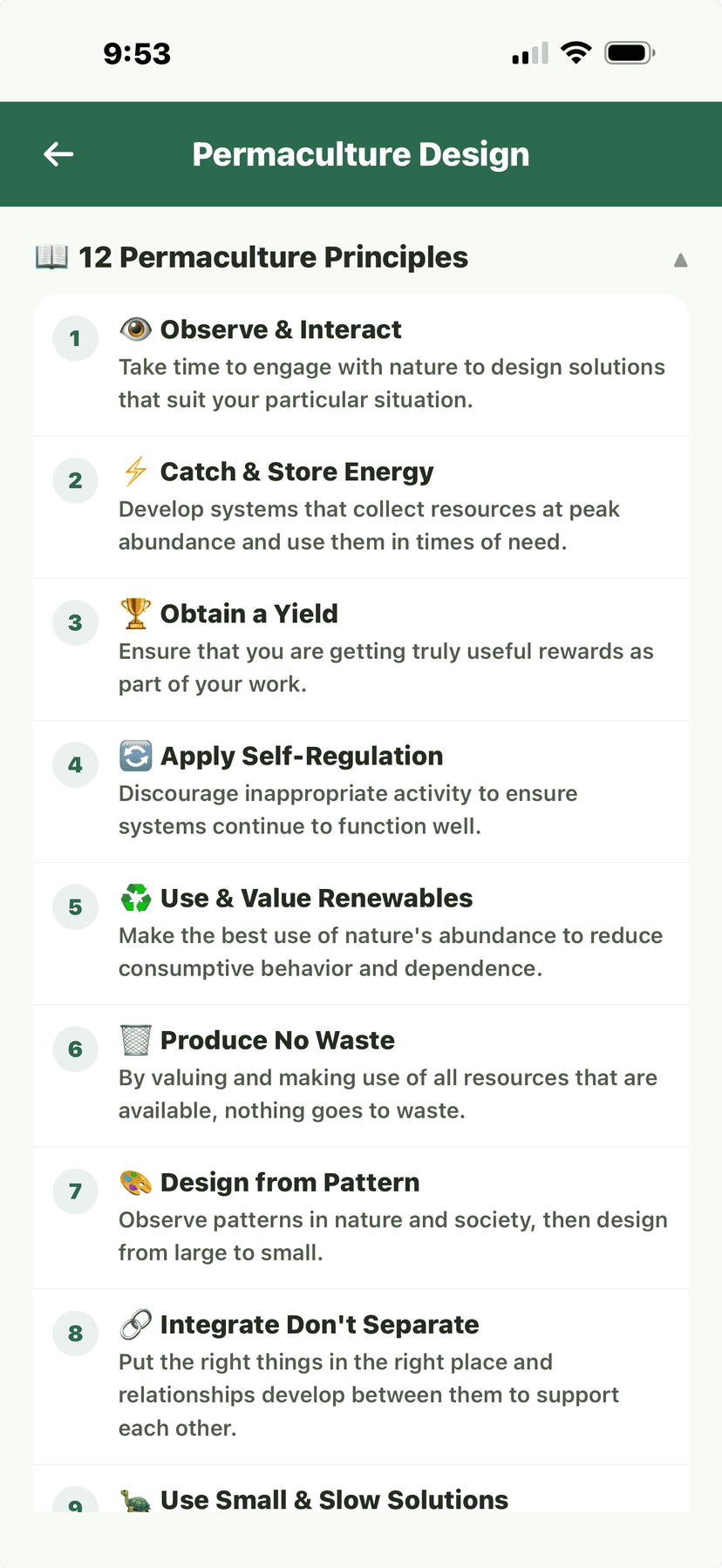 Permaculture - 12 Principles